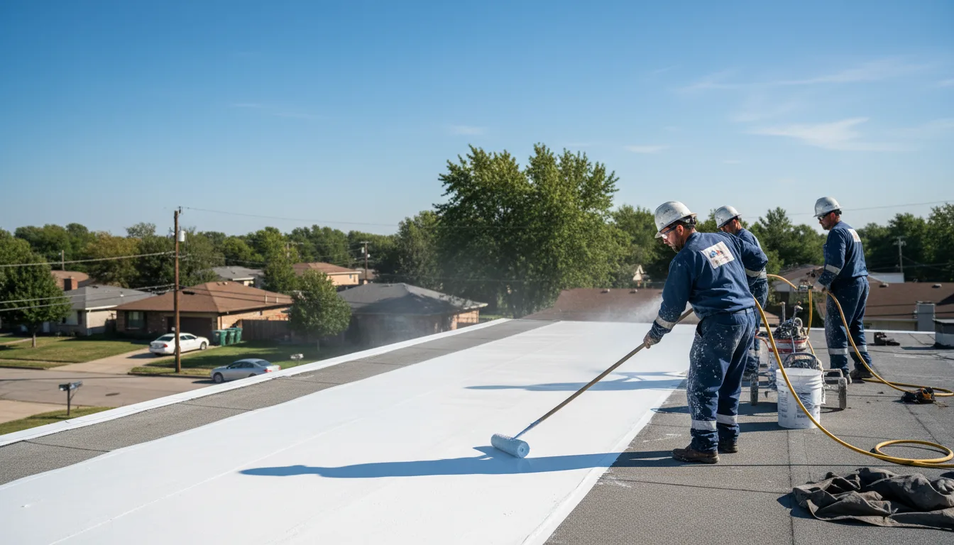 Commercial roof coating in Brohman, MI near me